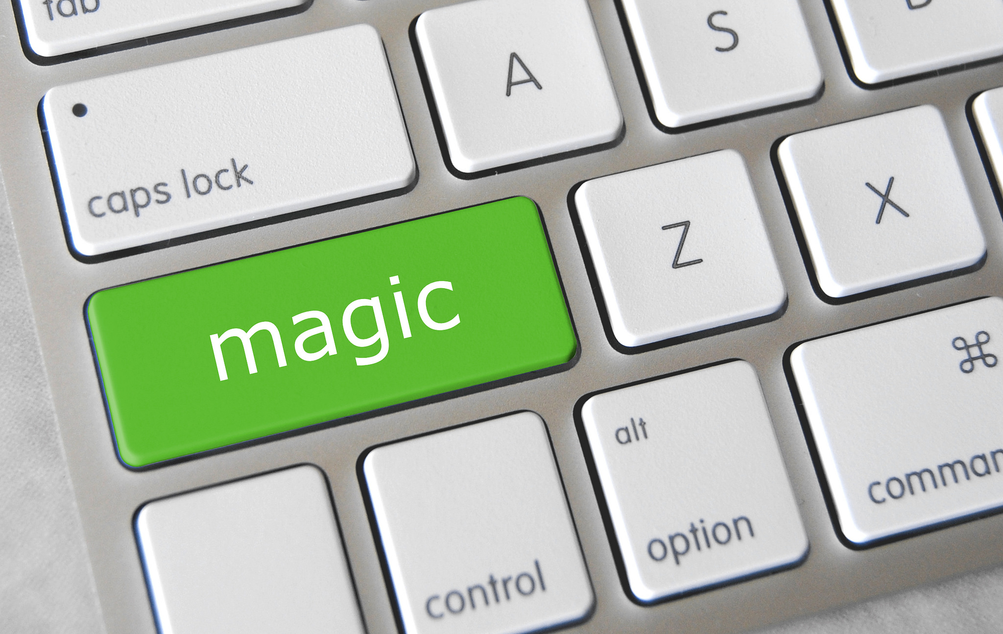 A magic button on a Mac keyboard Published as part of 
