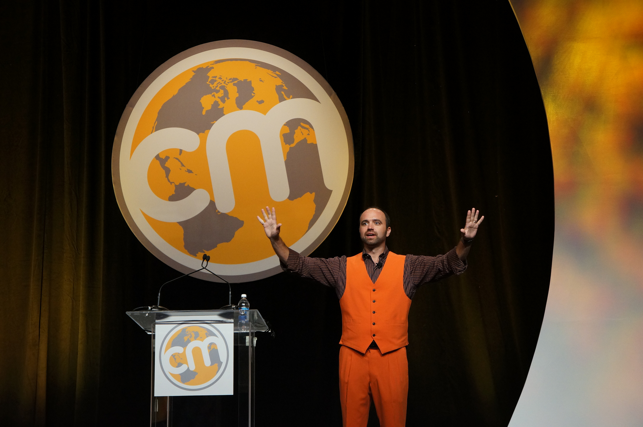 Joe Pulizzi speaking at his conference, Content Marketing World, published as part of "The Complete Guide to Content Marketing for Small Business, Part 1: Finding Your Niche"