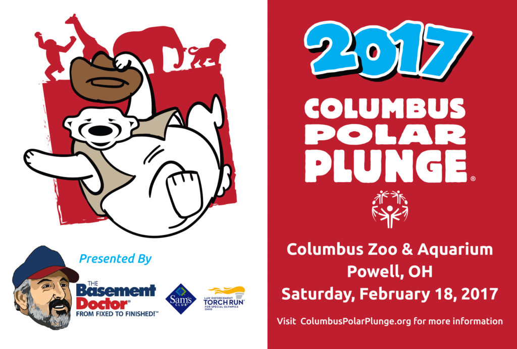 One of the 2017 Special Olympics of Ohio Polar Plunge postcards, published to "Graphic Design, Branding, and Print Design With Special Olympics of Ohio"
