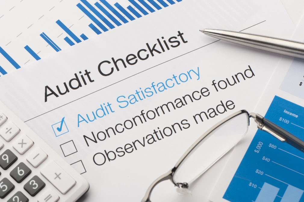 A photo of an audit checklist sitting on a desk, published to 