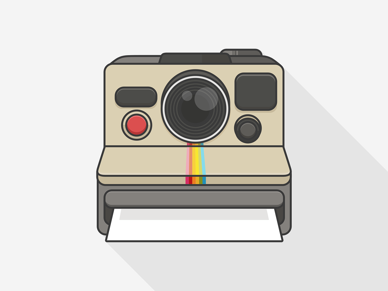 A polaroid camera representing Instagram, posted to: 